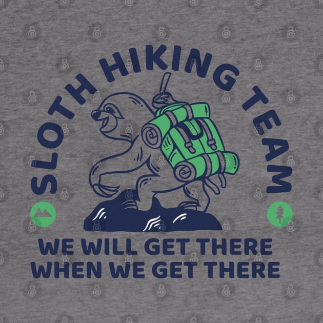 Sloth Hiking Team by Mako Design 